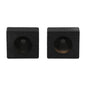 Qpower Empty 6.5" Square Speaker Enclosure Pair QBomb (spray on Black Bedliner Coating)