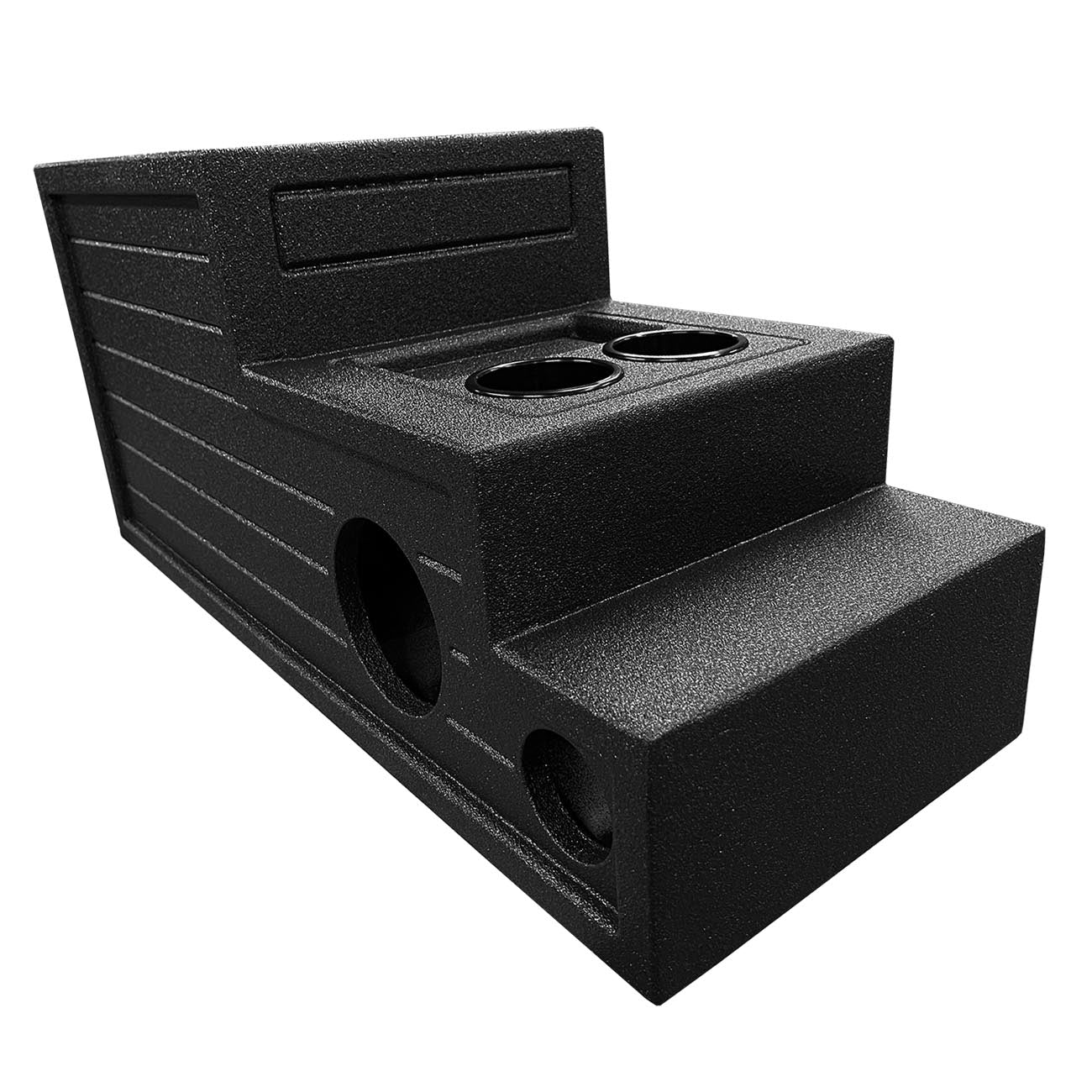 QPower "QBOMB" Single 12" Universal Center Console Vented Empty Woofer Enclosure