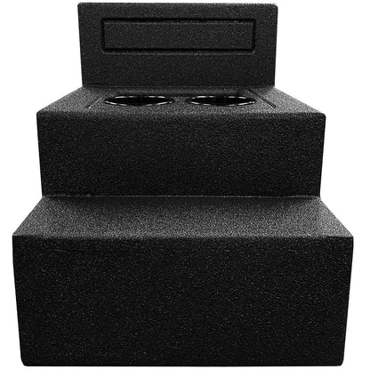 QPower "QBOMB" Single 12" Universal Center Console Vented Empty Woofer Enclosure