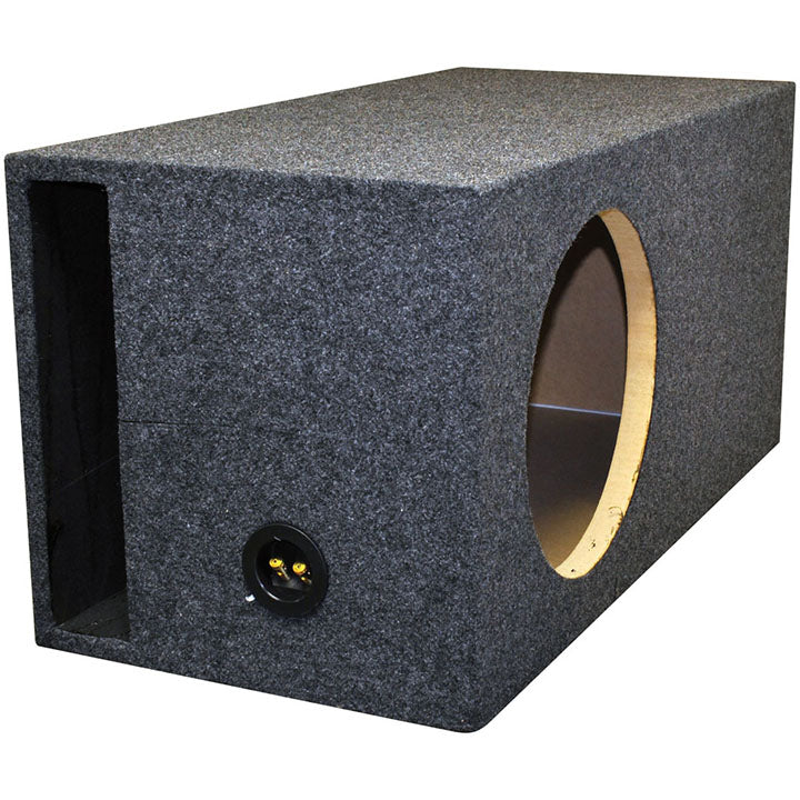 QPower Single 12″ Slot Ported Vented Heavy Duty High SPL X-Large Empty Woofer Enclosure