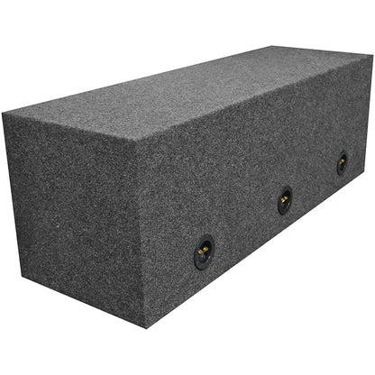 QPower Triple 12" Sealed Heavy Duty Empty Woofer Enclosure