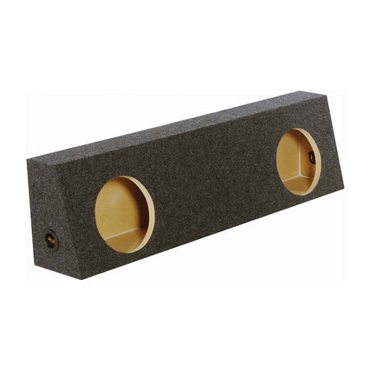 Qpower 2-hole 10" Sealed Behind Seat Truck Heavy Duty 1" MDF