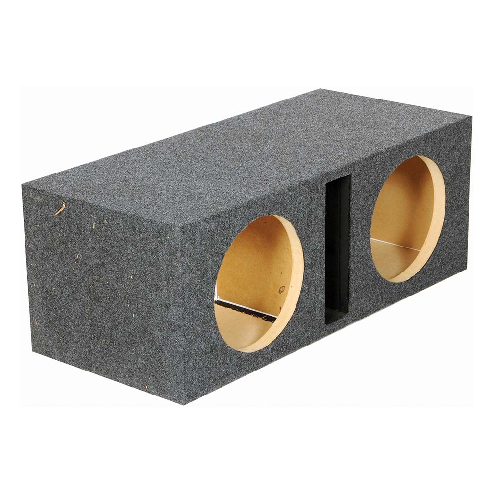 EMPTY WOOFER BOX DUAL 10" MDF VENTED BASS BOX