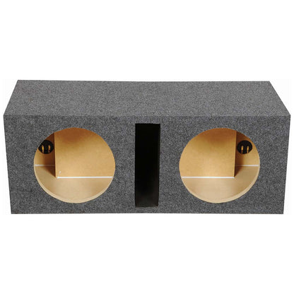 EMPTY WOOFER BOX DUAL 10" MDF VENTED BASS BOX