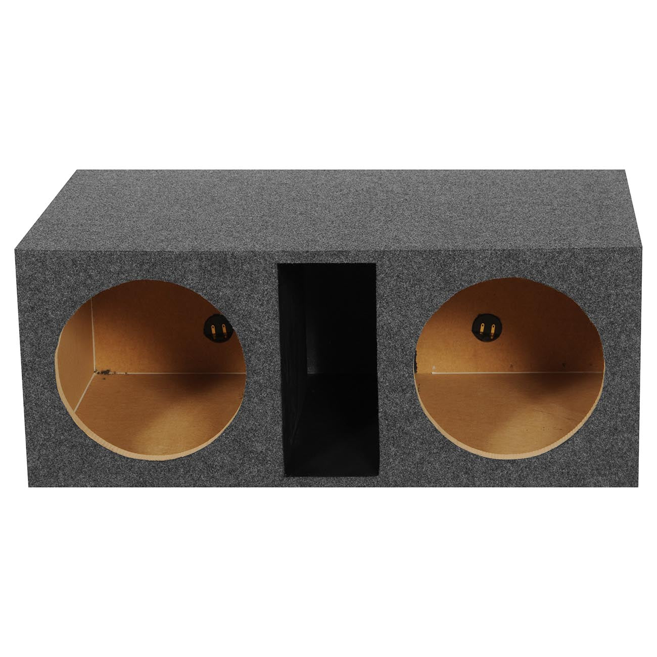 QPower Dual 12″ Large Slot-Ported Heavy-Duty Empty Woofer
