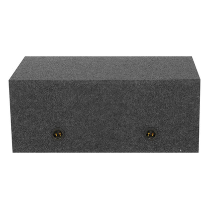 QPower Dual 12″ Large Slot-Ported Heavy-Duty Empty Woofer