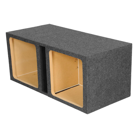 EMPTY WOOFER BOX DUAL 15" SQUARE;VENTED;MDF;QPOWER