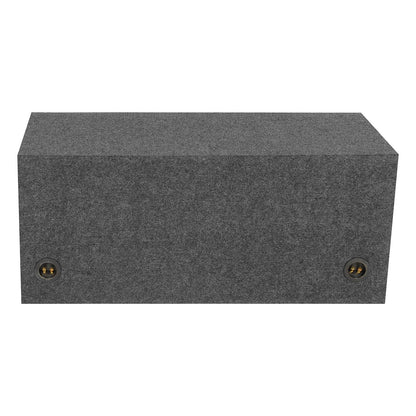 QPower Dual Square 15" Slot-Ported Heavy Duty Empty Woofer Box