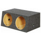 QPower (2) 12" Heavy Duty Angled Woofer Box - 1" MDF Construciton