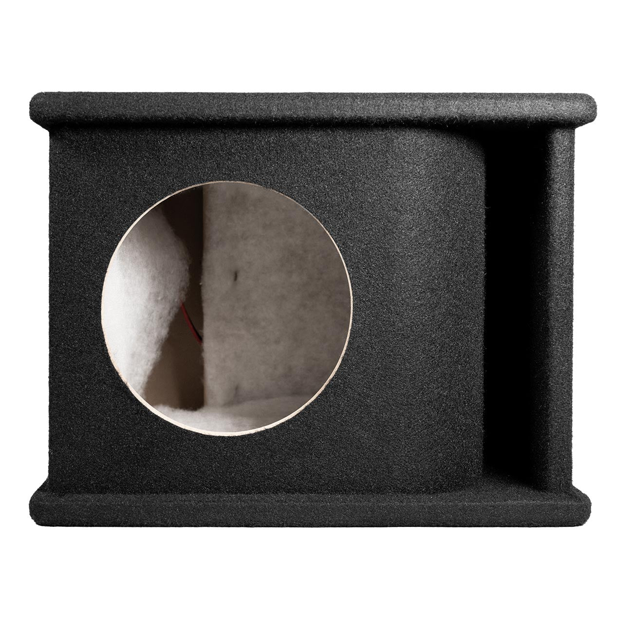 QPower Single 8″ Curved Vent Port Empty Woofer Enclosure
