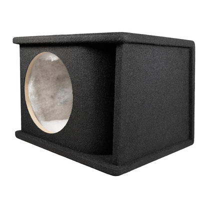QPower Single 10″ Curved Vent Port Empty Woofer Enclosure