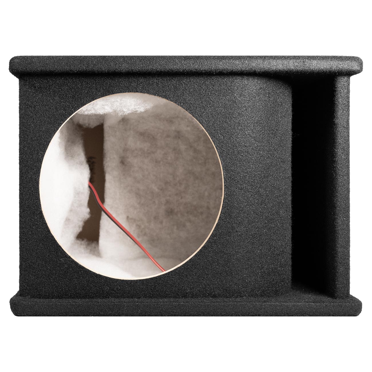 QPower Single 10″ Curved Vent Port Empty Woofer Enclosure