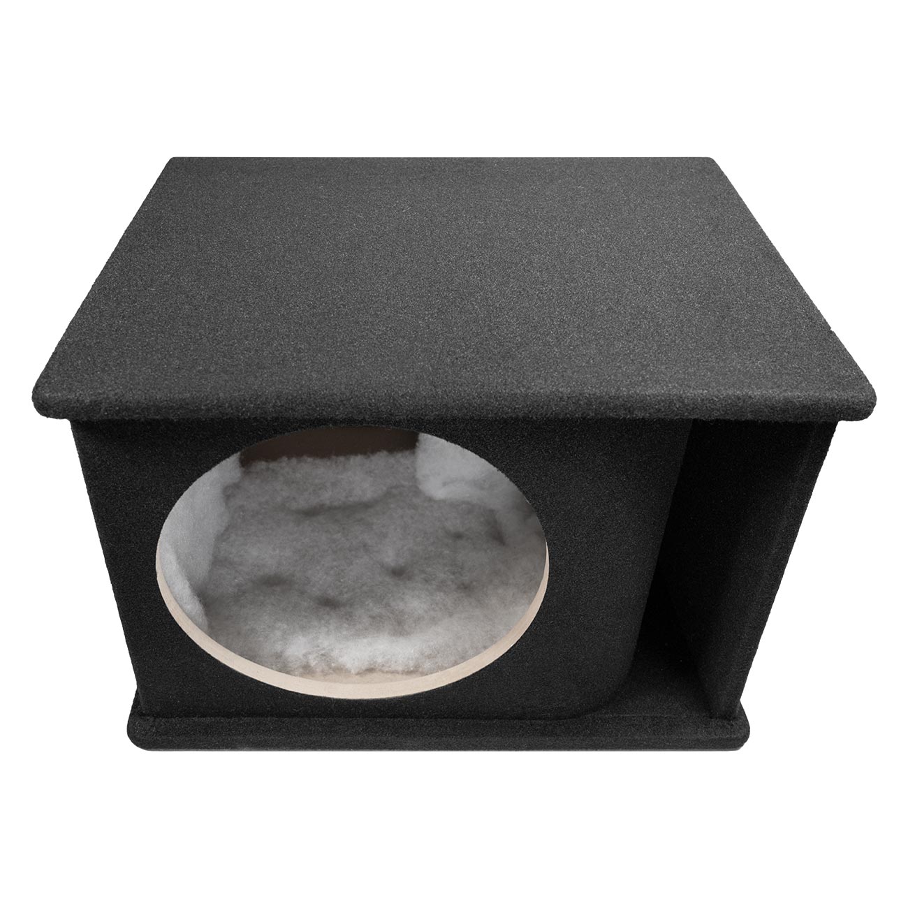 QPower Single 12″ Curved Vent Port Empty Woofer Enclosure