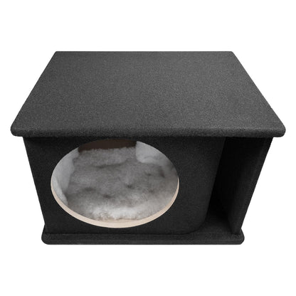 QPower Single 12″ Curved Vent Port Empty Woofer Enclosure