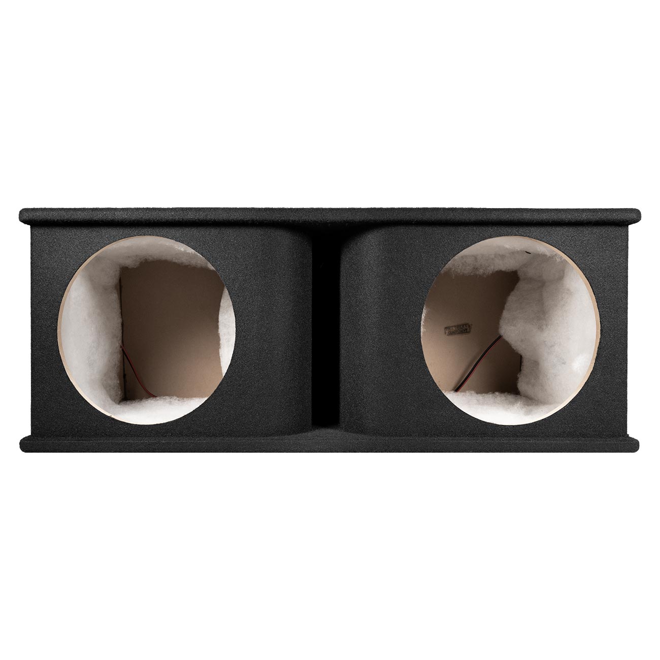 QPower Dual 12″ Curved Vent Port Empty Woofer Enclosure
