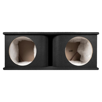 QPower Dual 12″ Curved Vent Port Empty Woofer Enclosure
