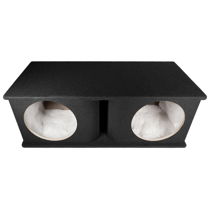 QPower Dual 12″ Curved Vent Port Empty Woofer Enclosure