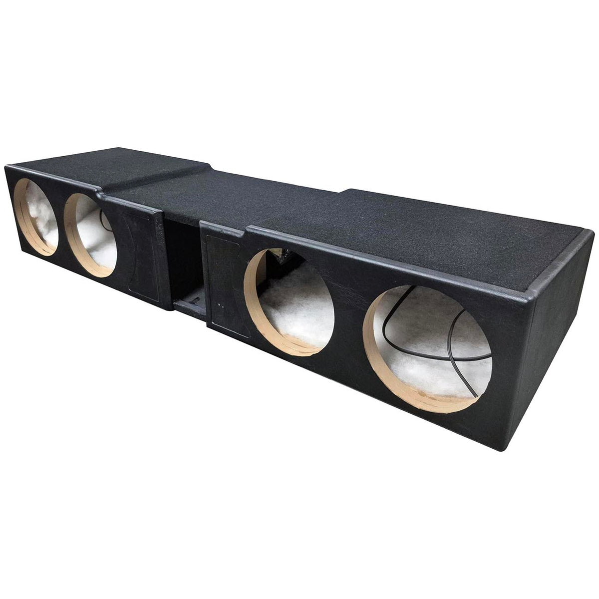 QPower QLUXE Chevy/GMC Crew Cab '07-'26 Ported (4) 8″ Empty Woofer Enclosure