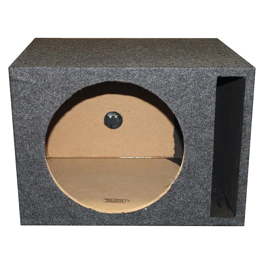 QPower Single 10″ Slot-Ported Vented Empty Woofer Enclosure