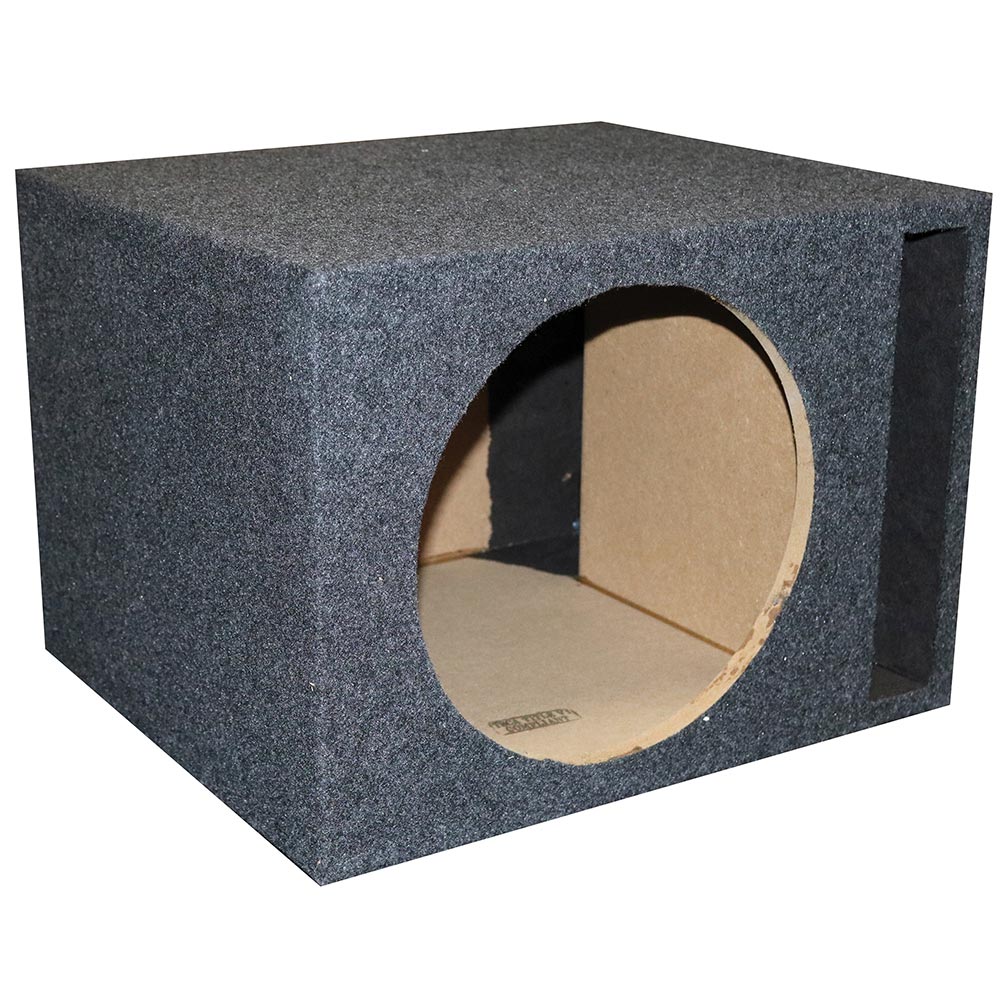 QPower Single 10â€³ Slot-Ported Vented Empty Woofer Enclosure