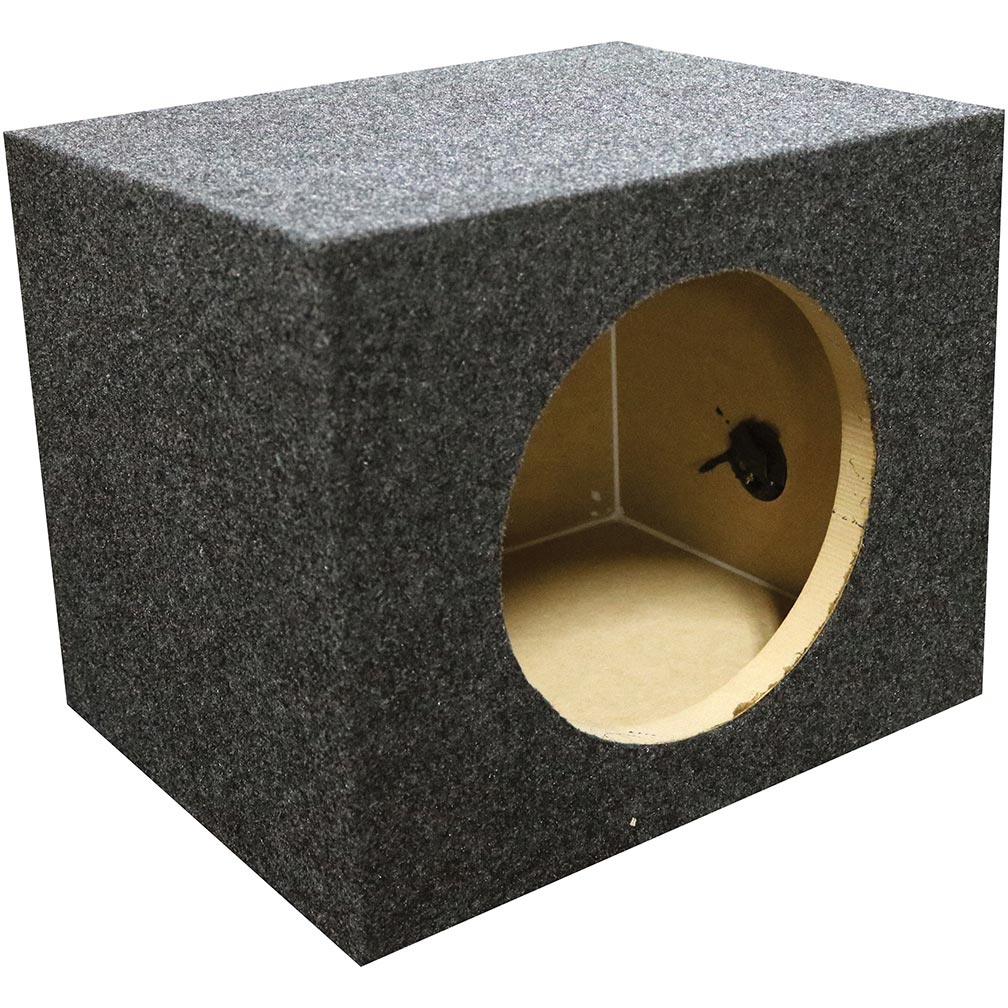 QPower Single 10″ Heavy Duty Sealed Empty Woofer Box