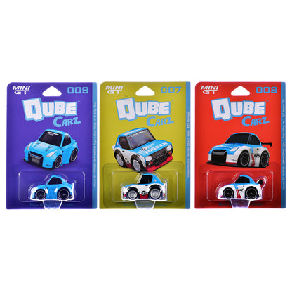"QubeCarz" Series #2 Set of 3 pieces 1/64 Diecast Model Cars - Mini GT