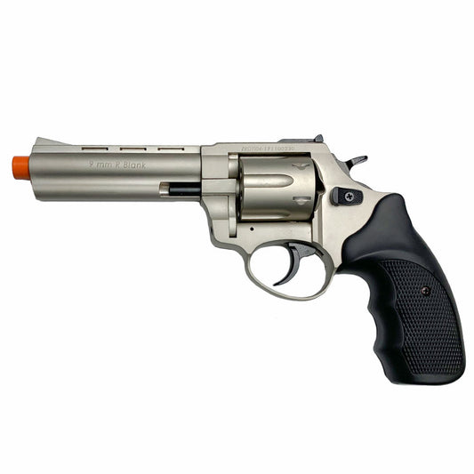 Zoraki R1 4.5" Barrel - Front Firing Blank Gun Revolver Satin Finish