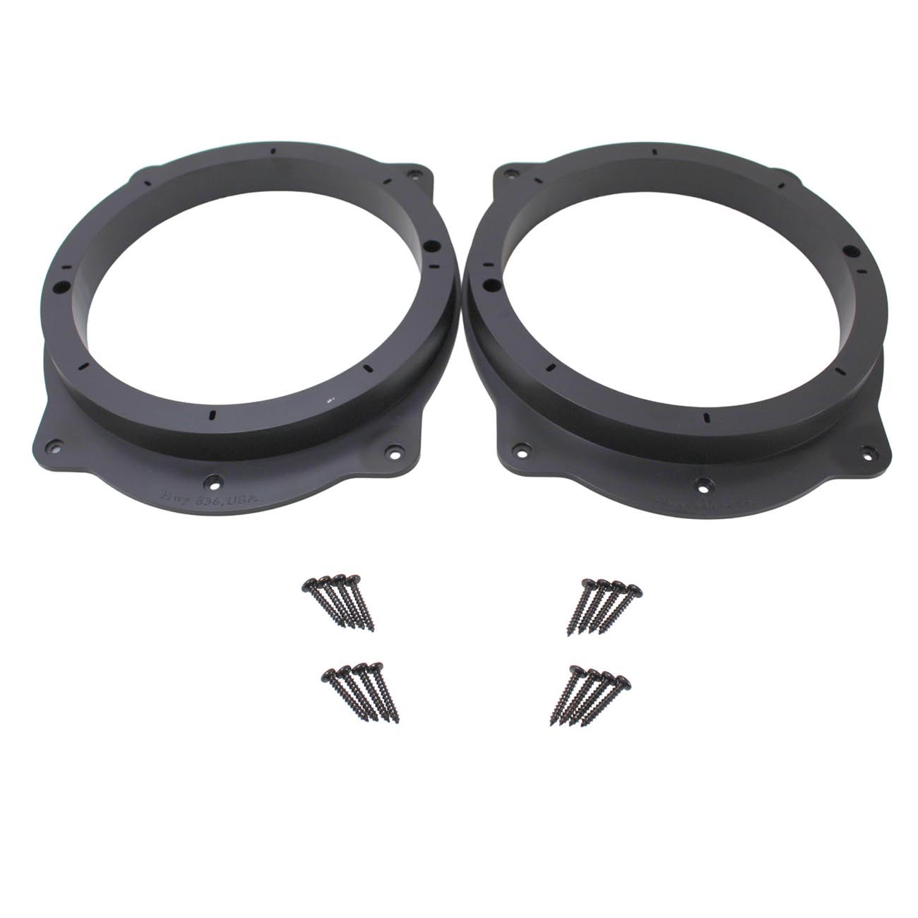 Audiopipe - Toyota 6x9" to 8" ELE PVC Plastic Adapter Ring Spacer Black (Pair)