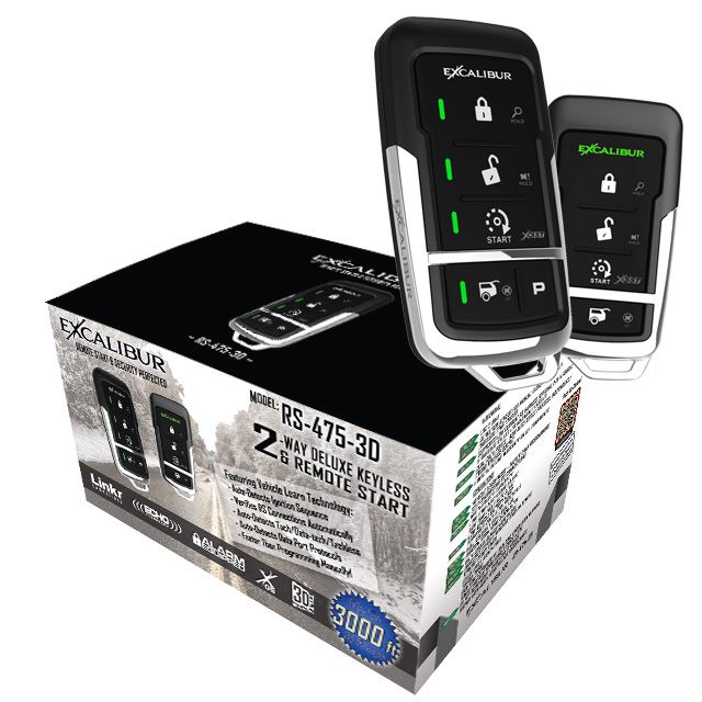 Excalibur 900MHz LED 2-Way  Keyless Entry & Remote Start (Linkr Ready)