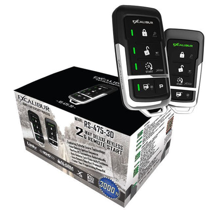 Excalibur 900MHz LED 2-Way  Keyless Entry & Remote Start (Linkr Ready)