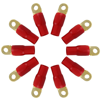 XScorpion Ring Terminal 1/0ga. - Red (10 pack)