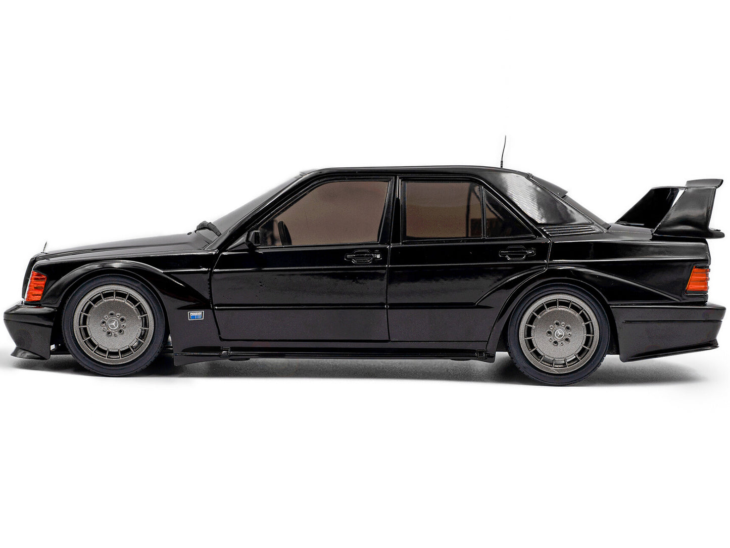 Mercedes Benz 190 Evolution II (W201) "Solido Works" Black 1/18 T&y Diecast Model Car by Solido