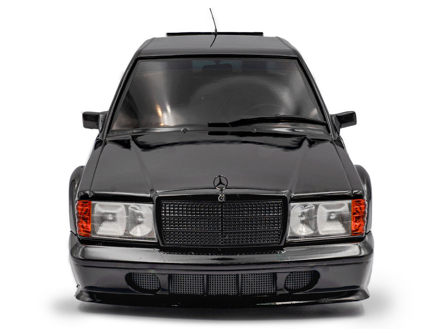 Mercedes Benz 190 Evolution II (W201) "Solido Works" Black 1/18 T&y Diecast Model Car by Solido