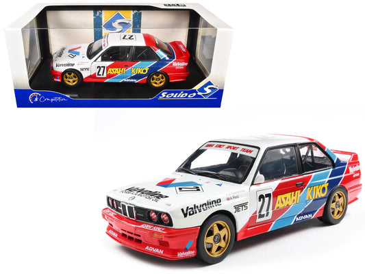 BMW E30 M3 #27 Atsushi Kawamoto - Anthony Reid "Japanese Touring Car Championship" (1986) "Competition" Series 1/18 T&y Diecast Model Car by Solido