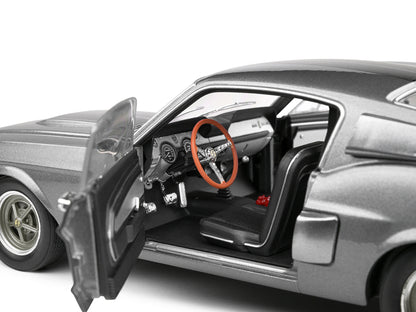 1967 Shelby GT500 Gray Metallic with Black Stripes 1/18 T&y Diecast Model Car by Solido