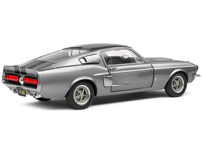 1967 Shelby GT500 Gray Metallic with Black Stripes 1/18 T&y Diecast Model Car by Solido