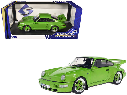1990 Porsche 911 (964) Carrera RS "Streetfighter" Green Metallic 1/18 T&y Diecast Model Car by Solido