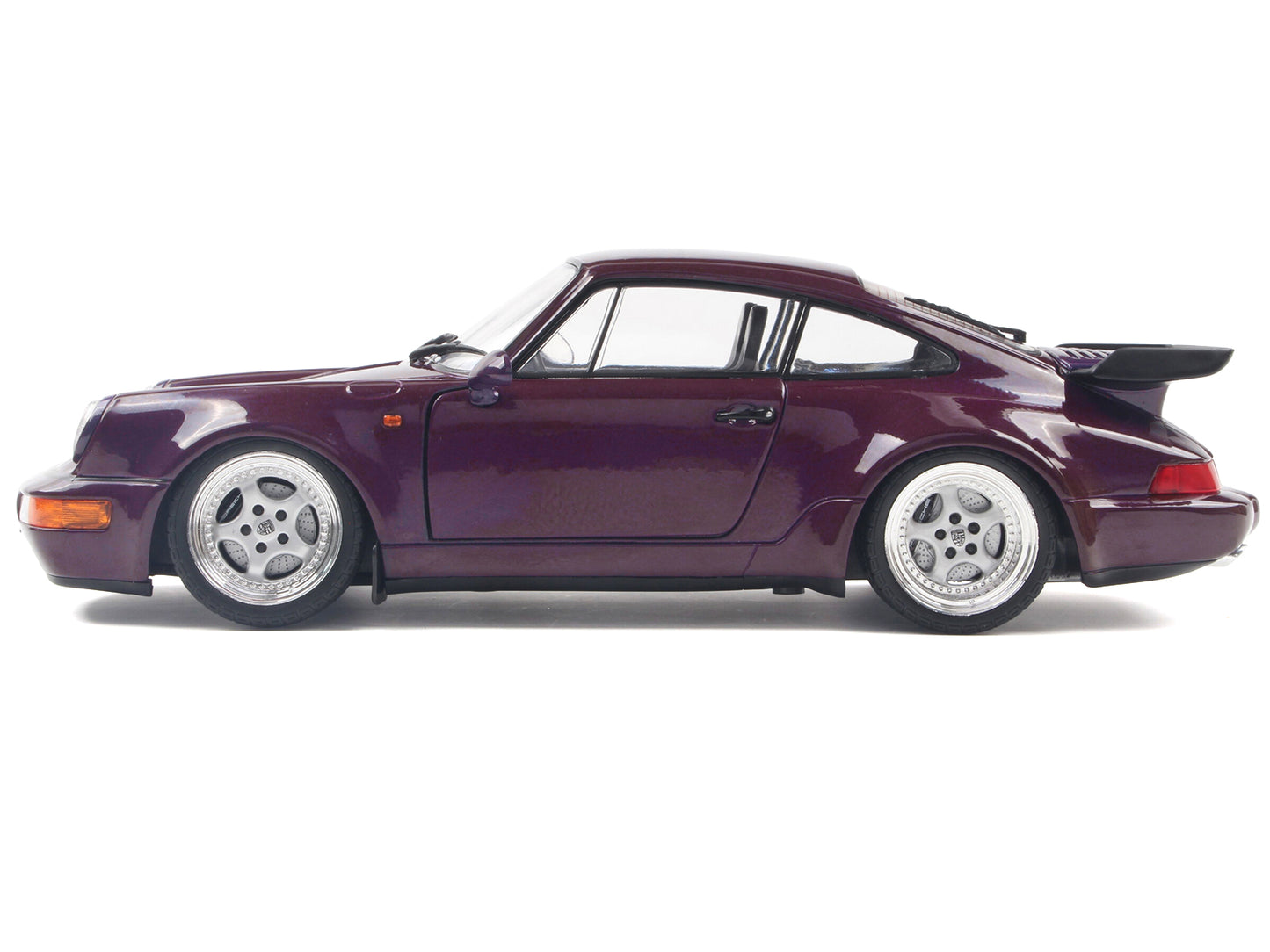 1990 Porsche 911 (964) Turbo Violet Blue Metallic 1/18 Diecast Model Car by Solido