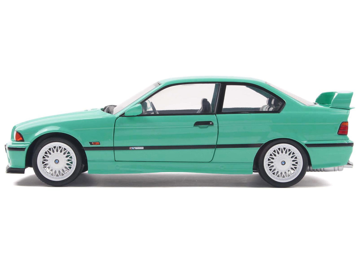 1991 BMW E36 M3 "Solido Works" Mint Green with Mint Green Interior 1/18 Diecast Model Car by Solido