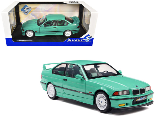 1991 BMW E36 M3 "Solido Works" Mint Green with Mint Green Interior 1/18 T&y Diecast Model Car by Solido