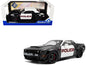 2023 Dodge Challenger Demon "Police" Black and White 1/18 Diecast Model Car by Solido