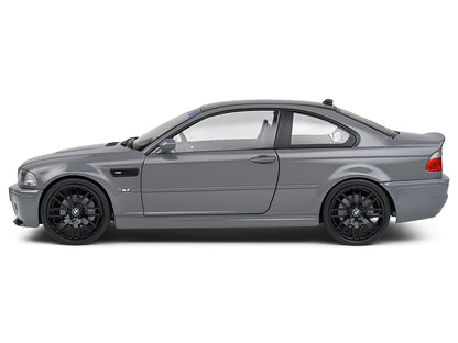 2000 BMW E46 M3 "Streetfighter" Nardo Gray with Black Top 1/18 T&y Diecast Model Car by Solido