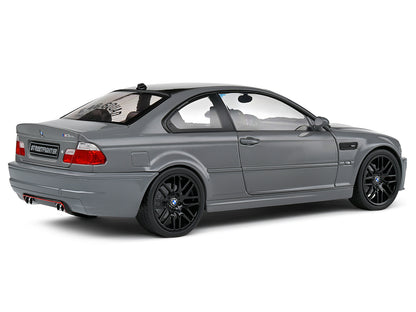 2000 BMW E46 M3 "Streetfighter" Nardo Gray with Black Top 1/18 T&y Diecast Model Car by Solido