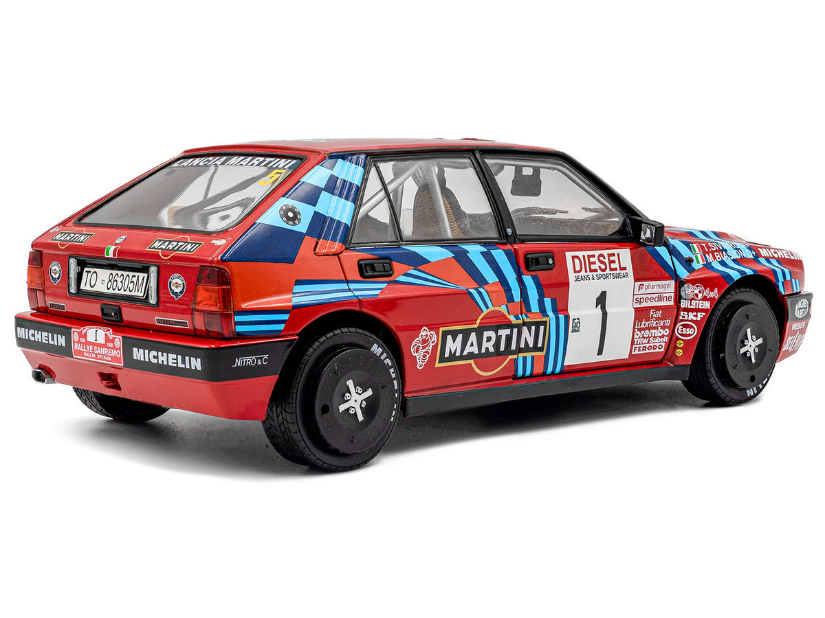 Lancia Delta HF Integrale #1 Miki Biasion - 1/18 Diecast Model Car - Solido