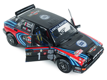 Lancia Delta HF Integrale #1 A. Sacco - A. Ollero "Miki Biasion Martini Racing Rallye Monte Carlo 1990 Tribute" FIA Historic Rally (2026) "Competition" Series 1/18 Diecast Model Car by Solido