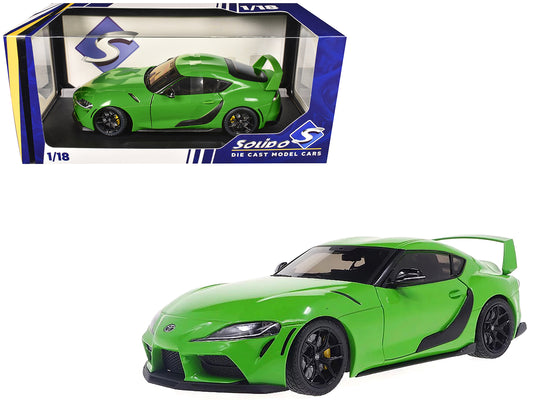 2023 T&yota GR Supra "StreetFighter" Green 1/18 T&y Diecast Model Car by Solido