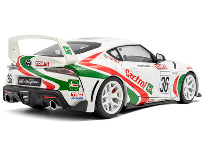 2024 Toyota GR Supra #36 "Toyota Racing Tribute" White with Green and Red Graphics 1/18 Diecast Model Car by Solido