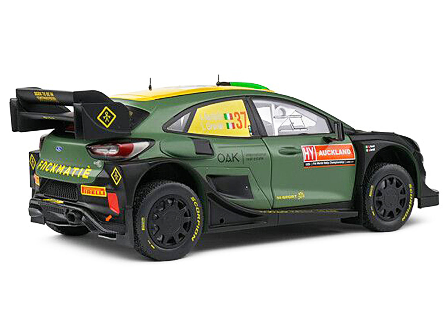 Ford Puma Rally1 Hybrid #37 Lorenzo Bertelli - Lorenzo Granai "Rally New Zealand" (2022) "Competition" Series 1/18 Diecast Model Car by Solido
