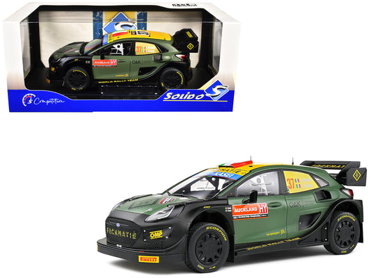 Ford Puma Rally1 Hybrid #37 Lorenzo Bertelli - Lorenzo Granai "Rally New Zealand" (2022) "Competition" Series 1/18 T&y Diecast Model Car by Solido