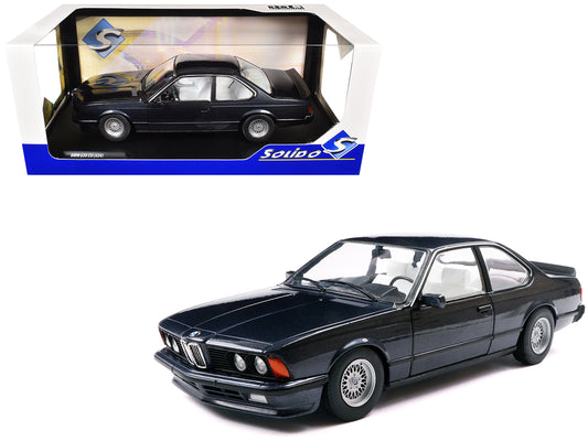 1984 BMW 635 CSI (E24) Macau Blue Metallic 1/18 T&y Diecast Model Car by Solido